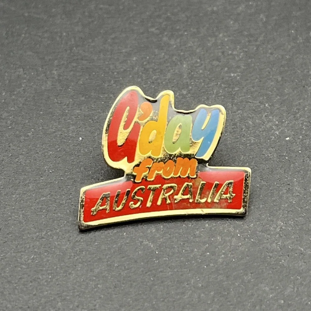 G'Day From Australia Souvenir Travel Lapel‎ Hat Pin